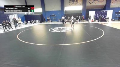 125 lbs Cons. Round 1 - Edward McCarthy, Thiel vs Michael Cruz, Washington & Jefferson