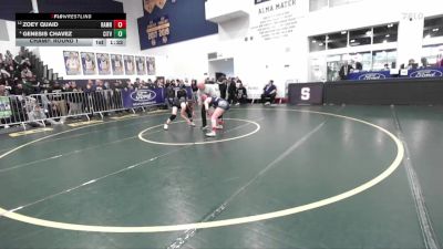 120 lbs Champ. Round 1 - Zoey Quaid, Ramona/Riverside vs Genesis Chavez, Citrus Valley