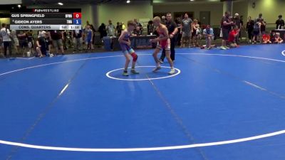 86 lbs Cons. Quarters - Gus Springfield, Black Fox Wrestling Academy vs Gideon Ayers, The Wrestling Academy