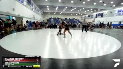 155 lbs 3rd Place Match - Olivia Infante, Eastvale Elite vs Chanelle Gephart, Yucca Valley Wrestling