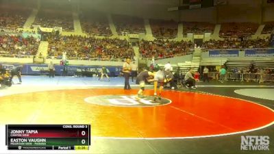 D2-132 lbs Cons. Round 3 - Easton Vaughn, Mountain View - Marana vs Jonny Tapia, Canyon View