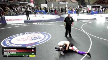 126 lbs Cons. Round 4 - Israel Flores, California vs Ethan Larsen, Minarets Wrestling Club