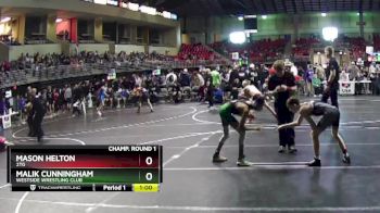 90 lbs Champ. Round 1 - Malik Cunningham, Westside Wrestling Club vs Mason Helton, 2TG