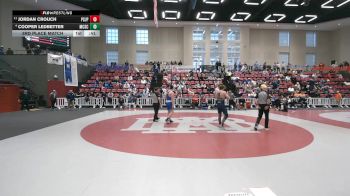 190 lbs 3rd Place Match - Cooper Ledbetter, McCallie School vs Jordan Crouch, Pope Saint John Paul II Preparatory School