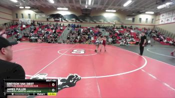 108 lbs Cons. Round 2 - James Fuller, Anacortes Hawkeyes Wrestling Club vs Greyson Van Diest, Wrestling Rhinos Wrestling Club