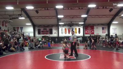 38 lbs Cons. Semi - Zephyr Ringer, Fort Madison Wrestling vs Grayson Garcia, WBNDD
