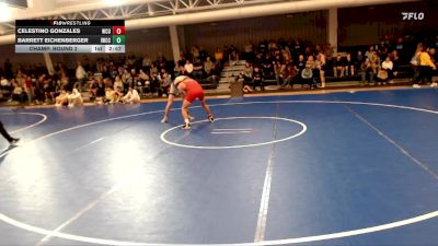 149 lbs Champ. Round 2 - Celestino Gonzales, Western Colorado University vs Barrett Eichenberger, Iowa Western Community College