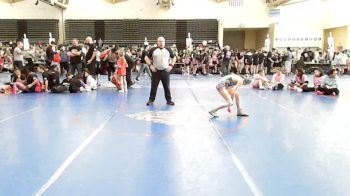 70 lbs Rr Rnd 2 - Riley Atkinson, NewWhale Pink - Girls vs Everly Connor, Bayside Baddies - Girls