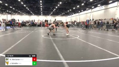 125 lbs C Of 16 #1 - Nolan Wertanen, Michigan vs Jace Schafer, West Virginia