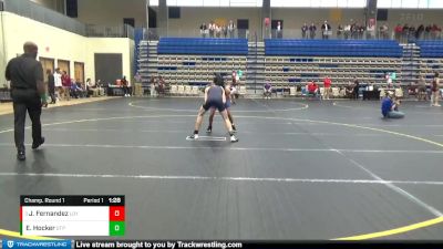 120 lbs Champ. Round 1 - Josh Fernandez, Loyola-Blakefield vs Evan Hocker, Saint Paul`s School