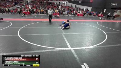 120 lbs Cons. Round 4 - Henry Buttke, Wausau West Youth Wrestling vs Emerson Schmidt, ParkviewAlbany Youth Wrestling