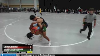 132 lbs Champ. Round 2 - Landen Kocher-Munoz, Washburn Rural High School Wrestling vs Camron Bennett, Ubasa Wrestling Academy