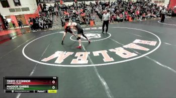 113 lbs Champ. Round 2 - Maddox Garbis, Plainfield (NORTH) vs Timmy O`Connor, LOCKPORT (Twp)