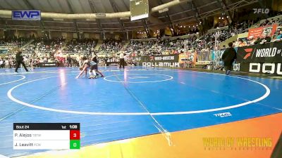 100 lbs Round Of 32 - Payton Alejos, Topeka Blue Thunder vs Jagger Leavitt, Ponca City Wildcat Wrestling