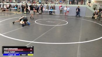 92 lbs Quarterfinal - Regan Yundt, Pioneer Grappling Academy vs Aven Fernandes, Alaska Battle Cats Wrestling Club