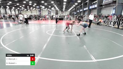 120 lbs Consi Of 32 #2 - Zachary Klarcyk, CA vs Kevin Ruland, NJ