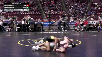 160 lbs Preliminaries - Cole Wetzel, Shikellamy vs Rook Smith, Montour