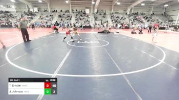 95 lbs Rr Rnd 1 - Tristan Snyder, All American Wrestling Club vs Joey Johnson, Team Bro