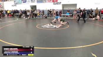 120 lbs 1st Place Match - Emery Kirchner, Marathon Wrestling Club vs Lincoln Werner, Interior Grappling Academy