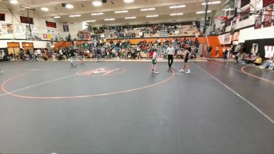 91 lbs Semifinal - Hugh Martin, Lander Middle School vs Case Davis, Powell Middle School