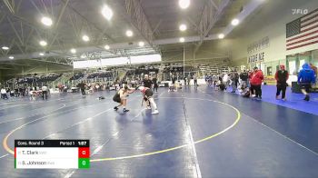 195 lbs Cons. Round 3 - Sterling Johnson, Sanderson Wrestling Academy vs Traicer Clark, Stallions Wrestling Club