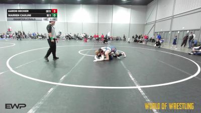 230 lbs Quarterfinal - Aaron Becker, Untouchables 14U MN vs Warren Caulum, WI Dual Team 14U