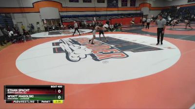 133 lbs Semifinal - Ethan Spacht, North Central (IL) vs Wyatt Magolski, Wisconsin - Lacrosse