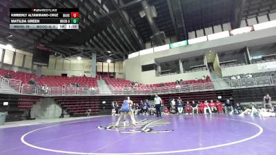 110 lbs Round 4 (6 Team) - Kimberly Altamirano-Cruz, Manhattan HS vs Matilda Green, Wood River