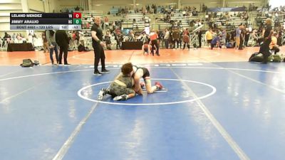 120 lbs Consi Of 32 #1 - Leland Mendez, VA vs Jimmy Araujo, NC