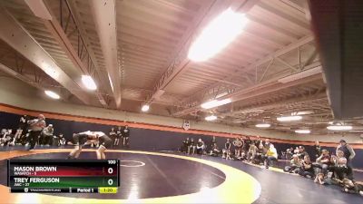 100 lbs Round 1 (4 Team) - Trey Ferguson, JWC vs Mason Brown, Wasatch