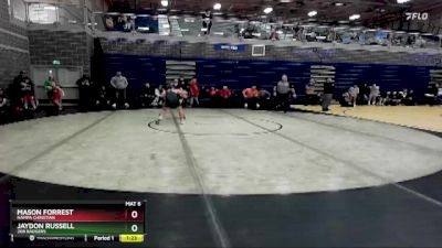 130 lbs Round 1 - Jaydon Russell, 208 Badgers vs Mason Forrest, Nampa Christian