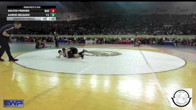 84 lbs Quarterfinal - Dalton Perkins, Mustang Middle School vs Aaron Delgado, F-5 Grappling