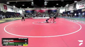 120 lbs 1st Place Match - Syruss Flores, Paloma Valley vs Yousef Jubrail, Chaminade