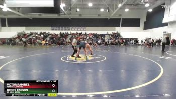 138 lbs Cons. Round 1 - Victor Ramirez, Temescal Canyon vs Brody Carson, St. John Bosco