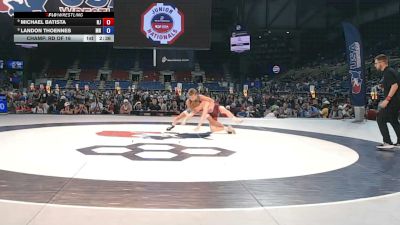 120 lbs Champ. Rd Of 16 - Michael Batista, New Jersey vs Landon Thoennes, Minnesota