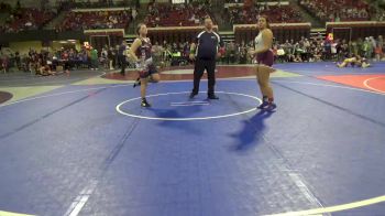 186 lbs Round 2 - Rylie Massa, Team Champs vs Isabela Rangel, Big Game Wrestling Club MT