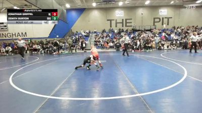54 lbs Cons. Round 3 - Zenith Burton, Wasatch Wrestling Club vs Jonathan Griffel, Team Prestige Wrestling
