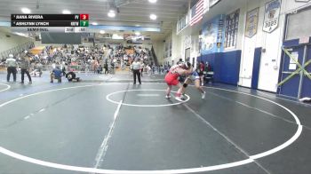 170 lbs 5th Place Match - Sam Mendoza, Temescal Canyon vs Isabella De La Vega, Etiwanda