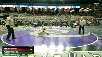 1A 150 lbs Quarterfinal - Austin McKinney, Suwannee vs Kealan Clifton, Oasis