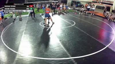 144-150 lbs Champ. Round 1 - Davian Tovar, California vs Jacob Young, Oregon