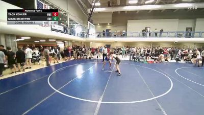 150 lbs Cons. Round 3 - Zack Kohler, Wasatch Wrestling Club vs Izzac McIntyre, Carbon Wrestling Club