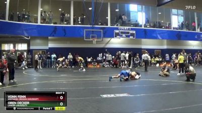 125 lbs Champ. Round 1 - Vonn Fenn, Southern Oregon University vs Oren Decker, Lander University