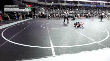 60 lbs Semifinal - Annabelle Adkins, Titan Wrestling Institute vs Michele Thompson, Wyandotte Youth Wrestling