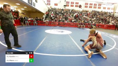 150 lbs Semifinal - Sawyer Ayotte, Shepherd Hill vs Anthony Mann, Hanover