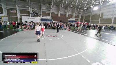 138 lbs Quarterfinal - Mason Cuff, Team Prestige Wrestling vs Cohen Knighton, Sanderson Wrestling Academy