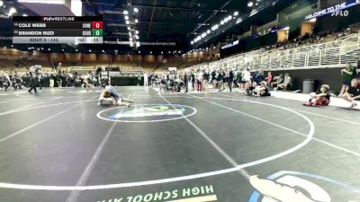 144 lbs Cons. Round 2 - Cole Webb, Cocoa Beach vs Brandon Rizo, Christopher Columbus H S