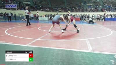 108 lbs Round Of 32 - Tate Caves, Owasso Girls JH vs Constance O'dell, Perry Girls Wrestling Club
