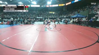 3A 132 lbs Cons. Semi - Bryce Jensen, North Fremont vs Brayden Cosens, Butte County