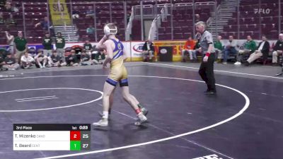 107 lbs 3rd Place - Tanner Mizenko, Canon Mcmillan vs Thunder Beard, Central Dauphin