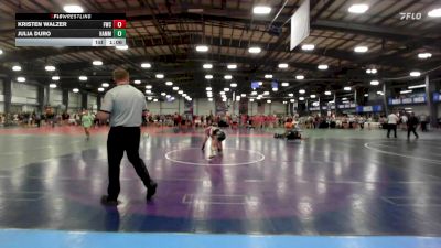 100 lbs Rr Rnd 1 - Kristen Walzer, Wrecking Crew Dream Crushers vs Julia Duro, Hammer Wrestling Club
